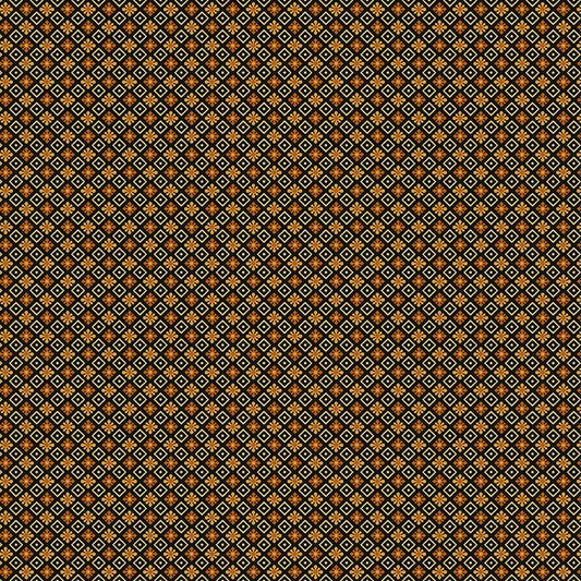 Autumn Spice - Black/Cheddar Foulard Diamonds - #3077-93