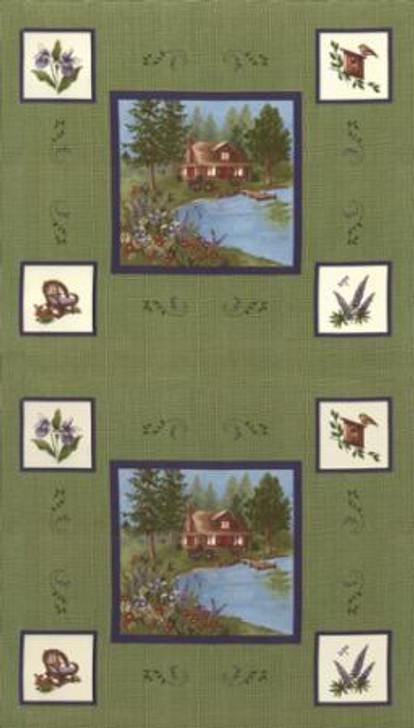 Lady Slipper Lodge - 27" Panel - #6532-58