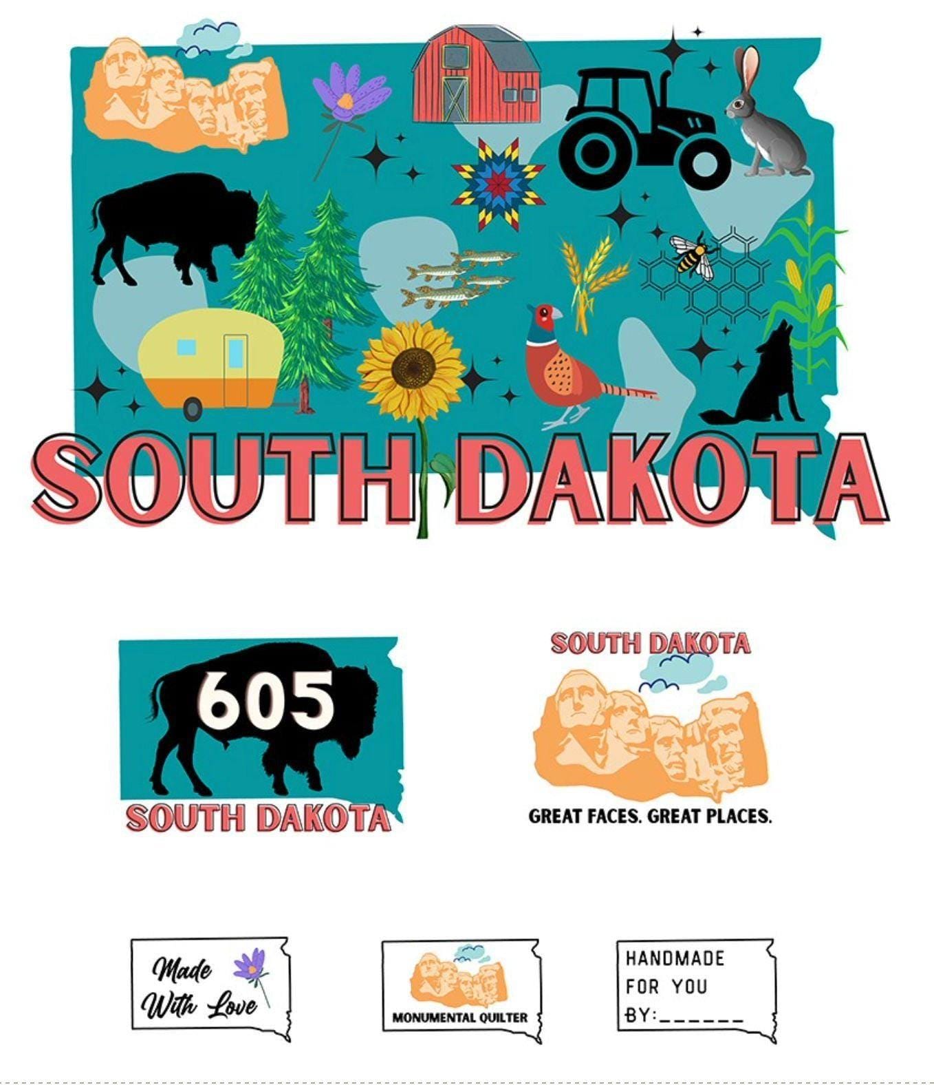 Quilt Dakota "South Dakota" - 36" Full Panel - #QDSDPanel