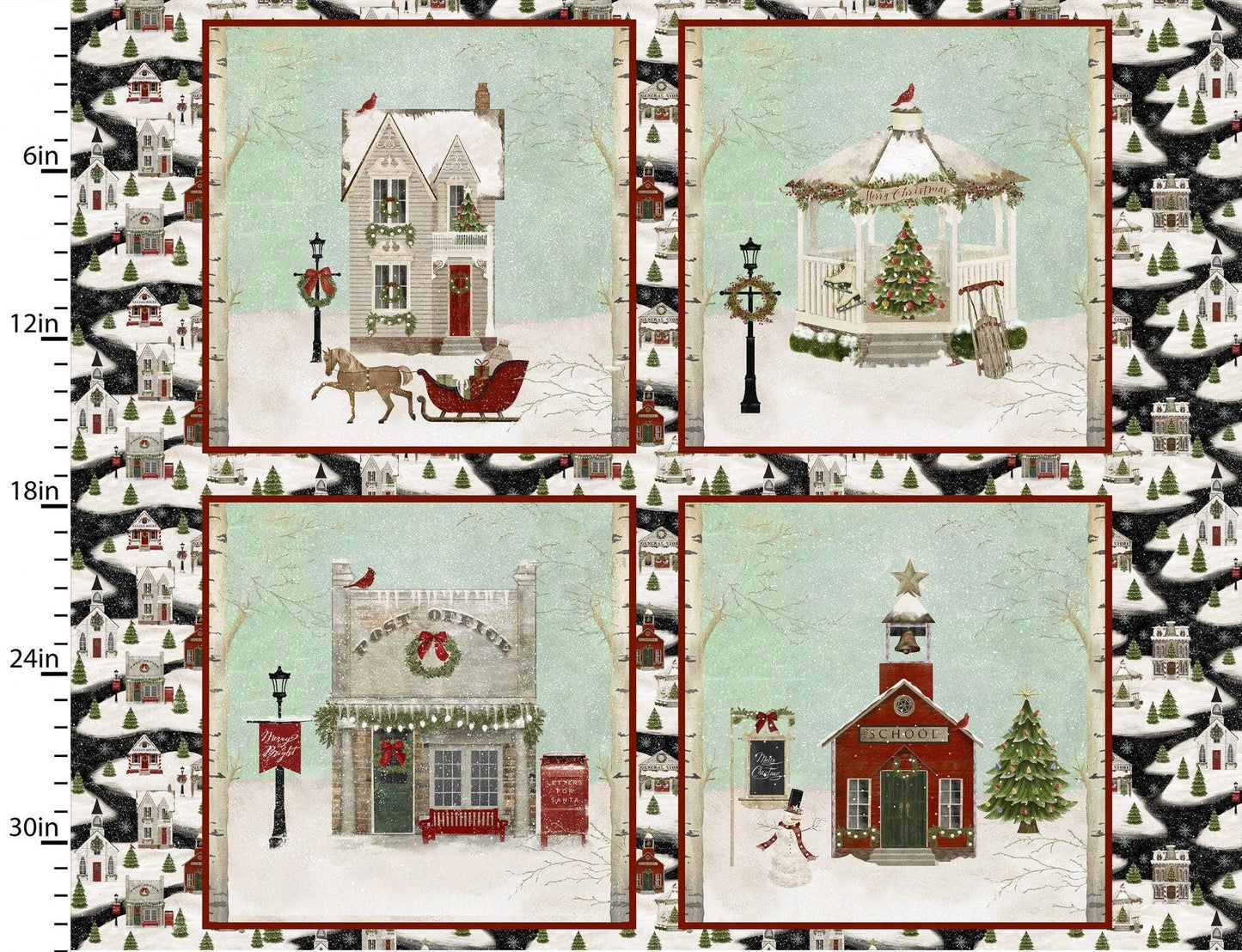 Home for the Holidays - 43" x 36" Block Panel - #18104