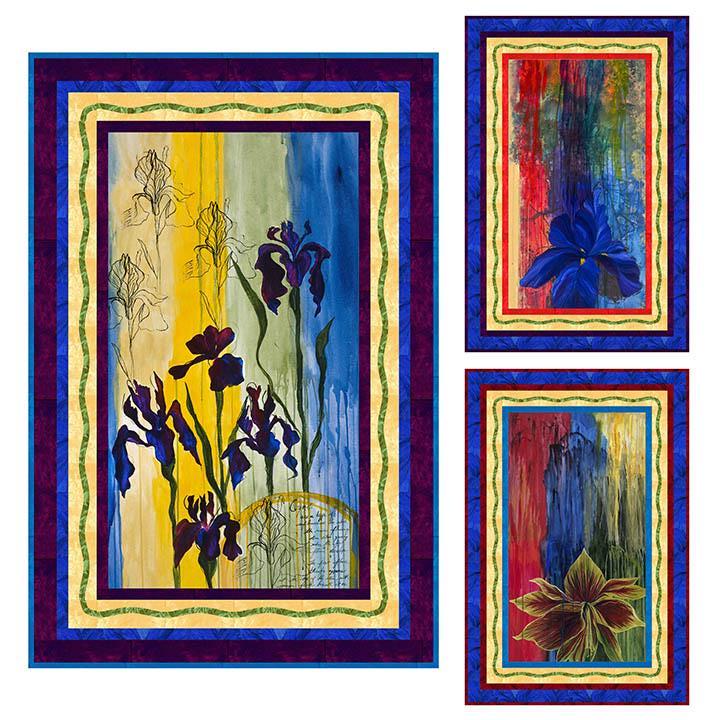 City Flower Exchange - Painted Blossom Panel 24" x 44" - 40022-25