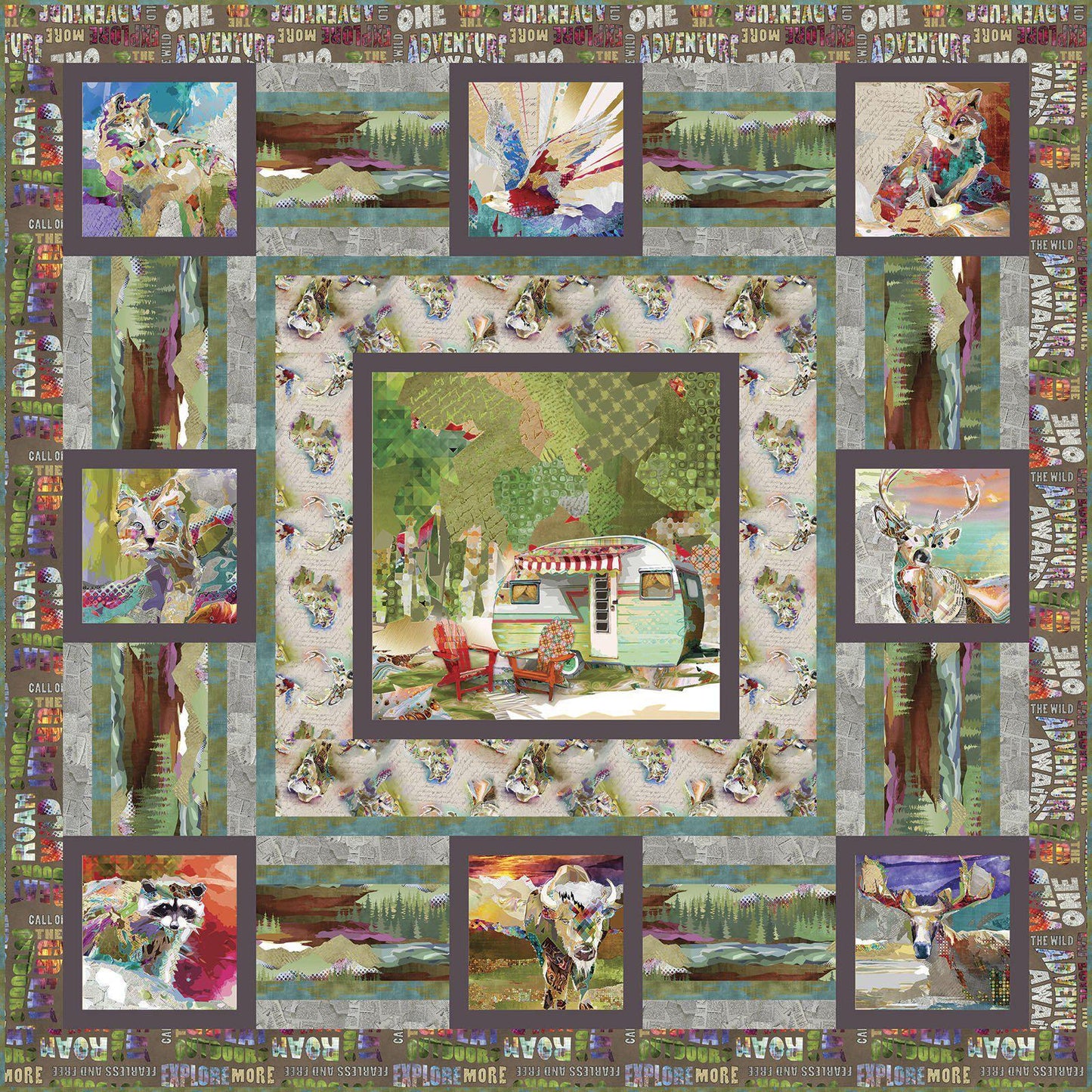 The Great Outdoors - 30" x 42" Panel - #16030Red