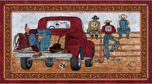 My Hero Wears Cowboy Boots - 24" x 44" Panel - #1989P-35