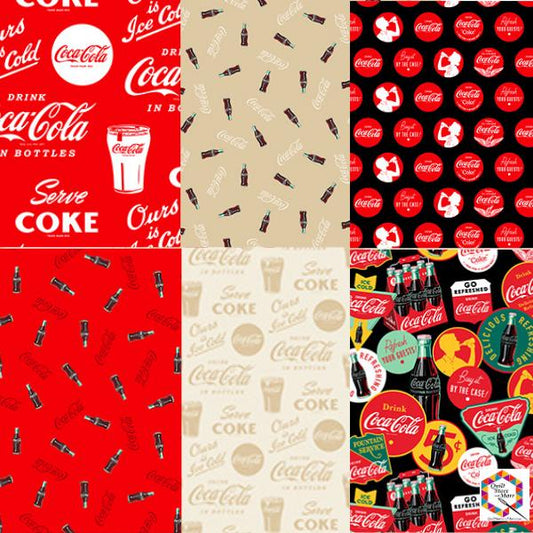 Coca-Cola Half Yard Bundle of 6