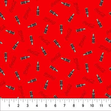 Coca-Cola Bottles on Red #CC1008-26