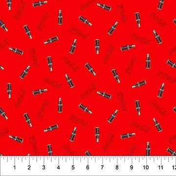 Coca-Cola Bottles on Red #CC1008-26