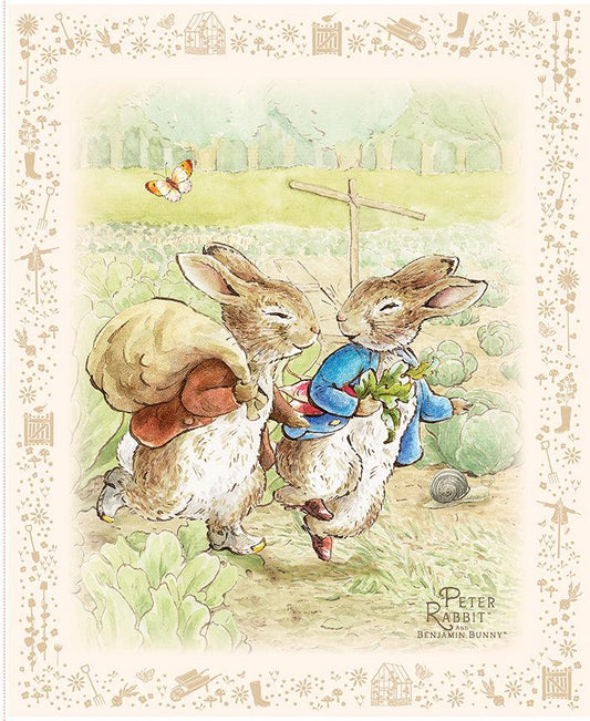 Peter Rabbit and Benjamin Bunny Panel #17255