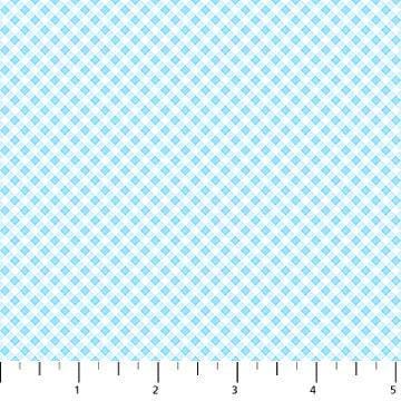 Bunnies for Baby- Little Gingham- Blue #10217-40