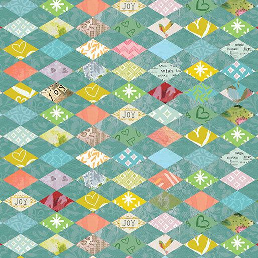 A Heart Led Life - Painted Harlequin Teal - #18145-84