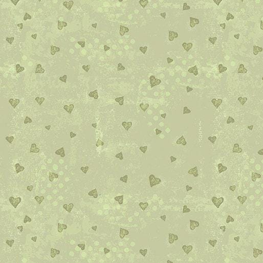 A Heart Led Life -Tonal Hearts Lime - 15143