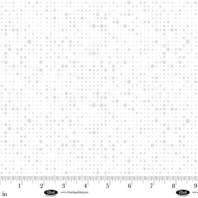 Morning Mist IX White on White Tonal-Formatted Dots #4336