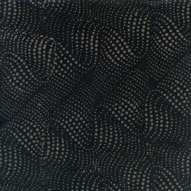 Batiks Wavy Dots-Black #Be23-E1