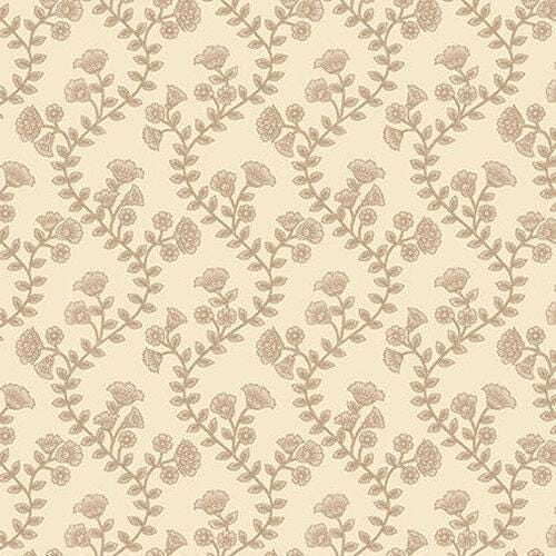 Ashton - Ivory Wavy Floral Stripe - #1676-41