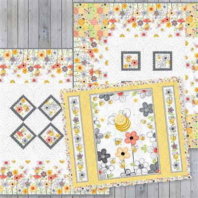 SusyBee "Sweet Bees" - 36" Panel - #3603-10