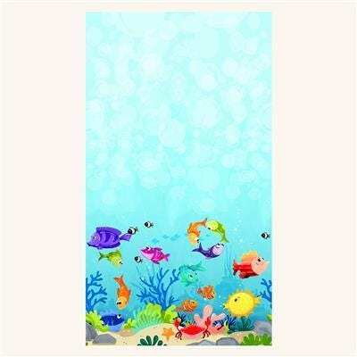 SusyBee "Under the Sea" - Repeat Border Print - #4197-10