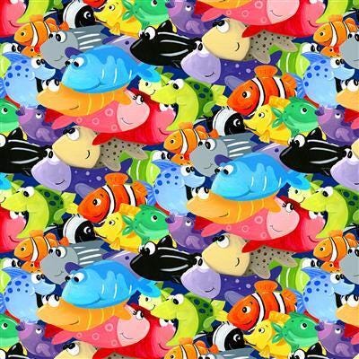 SusyBee "Under the Sea" - All over print - #4209-99