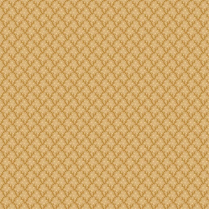 Autumn Spice - Golden Floral Bud Trellis - #3079-33