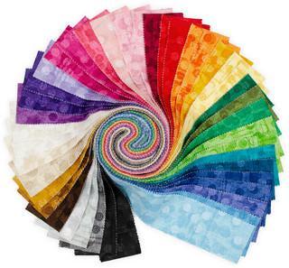 Jot Dots - 2 1/2" strip bundle of 42 (jelly roll)