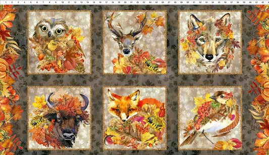 Autumn Friends - 24" x 44" Panel - #1OAF1