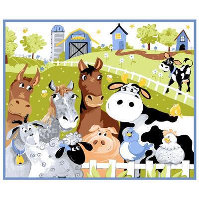 Barnyard Blues - 36" Play Mat Panel - #417760