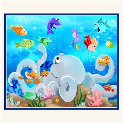 Under the Sea - 36" Play Mat Panel - #421999