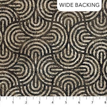 Retro Vibes Stonehenge - Slate - 108" wideback B27742-99