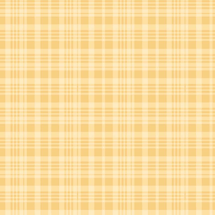 Winnie the Pooh - Plaid-#C17005-Yellow
