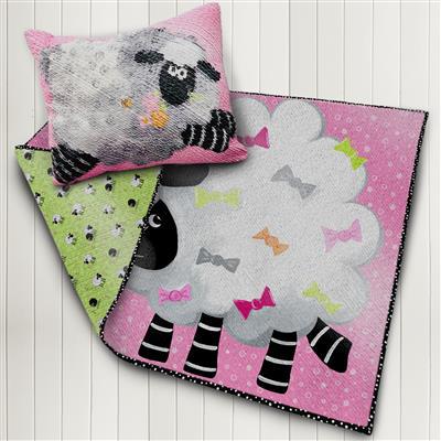 SusyBee "Lal the Lamb" - 36" Play mat Panel - #20402-520