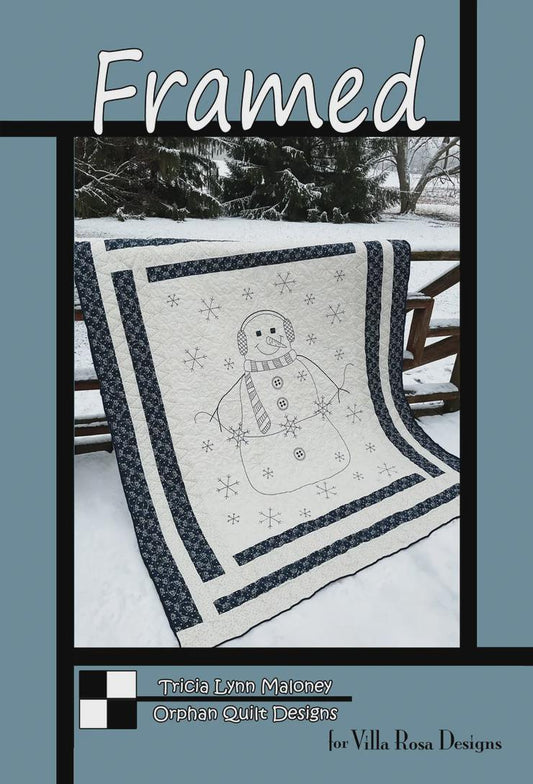 Villa Rosa Pattern Card-Framed