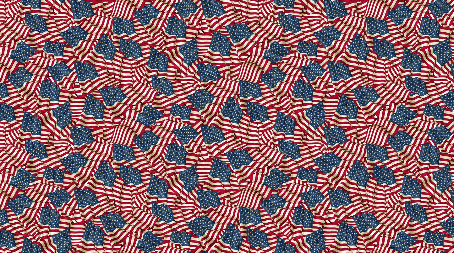 Stars & Stripes 14 - Beige Multi #29043-12