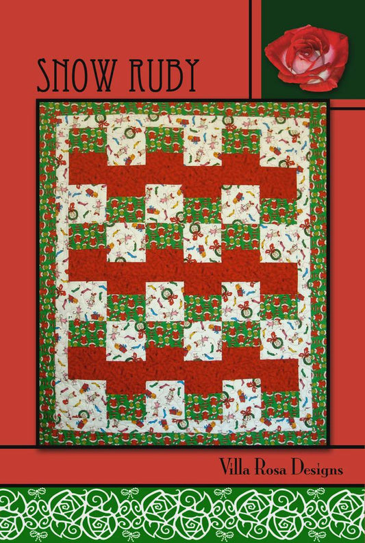 Villa Rosa Pattern Card-Snow Ruby