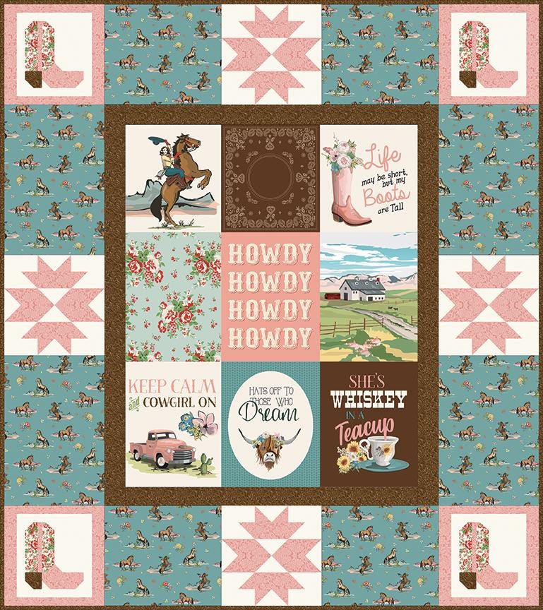 Cowgirl Panel #C17487-Panel