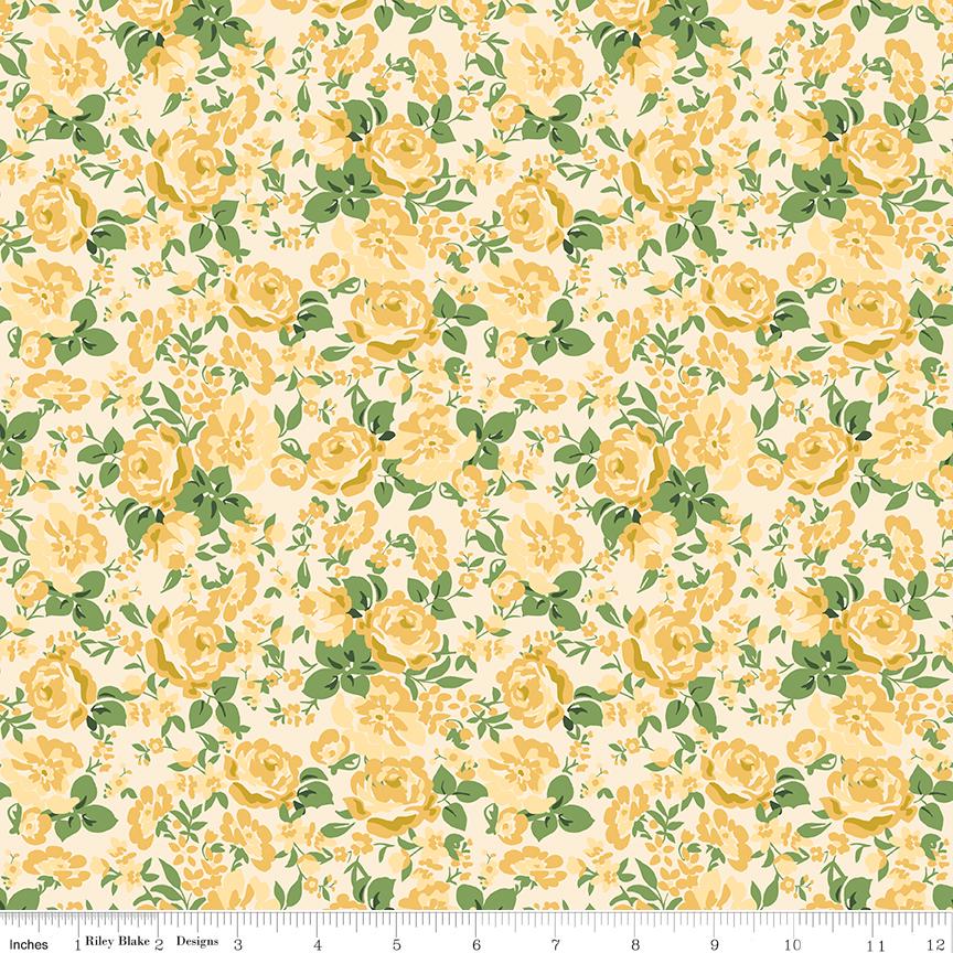 Cowgirl Floral-#C17481-Yellow