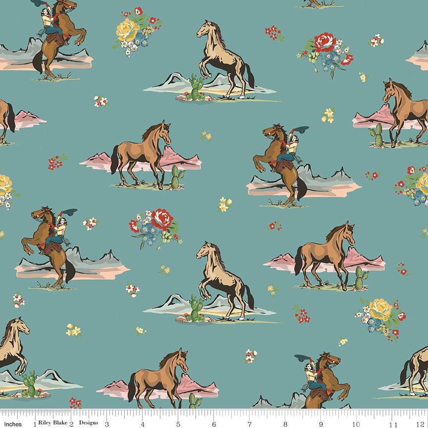 Cowgirl Main #C17480-Blue