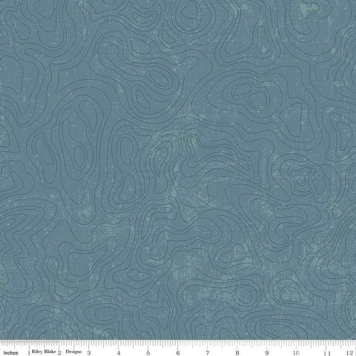 National Parks Topographic Blue - #13293 Blue