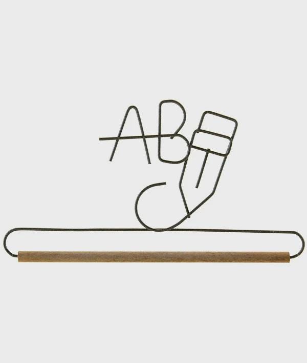 6" ABC Schoolhouse Metal/Wood Holder - 2778