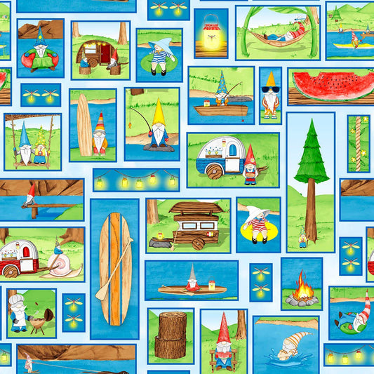 CLEARANCE -Hangin' with my Gnomies - Patch #1442-70 or Panel #1447P-66