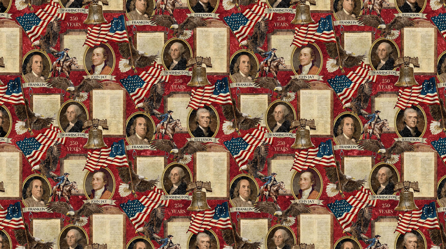 America 250-Stonehenge - Red Multi #DP28368-24