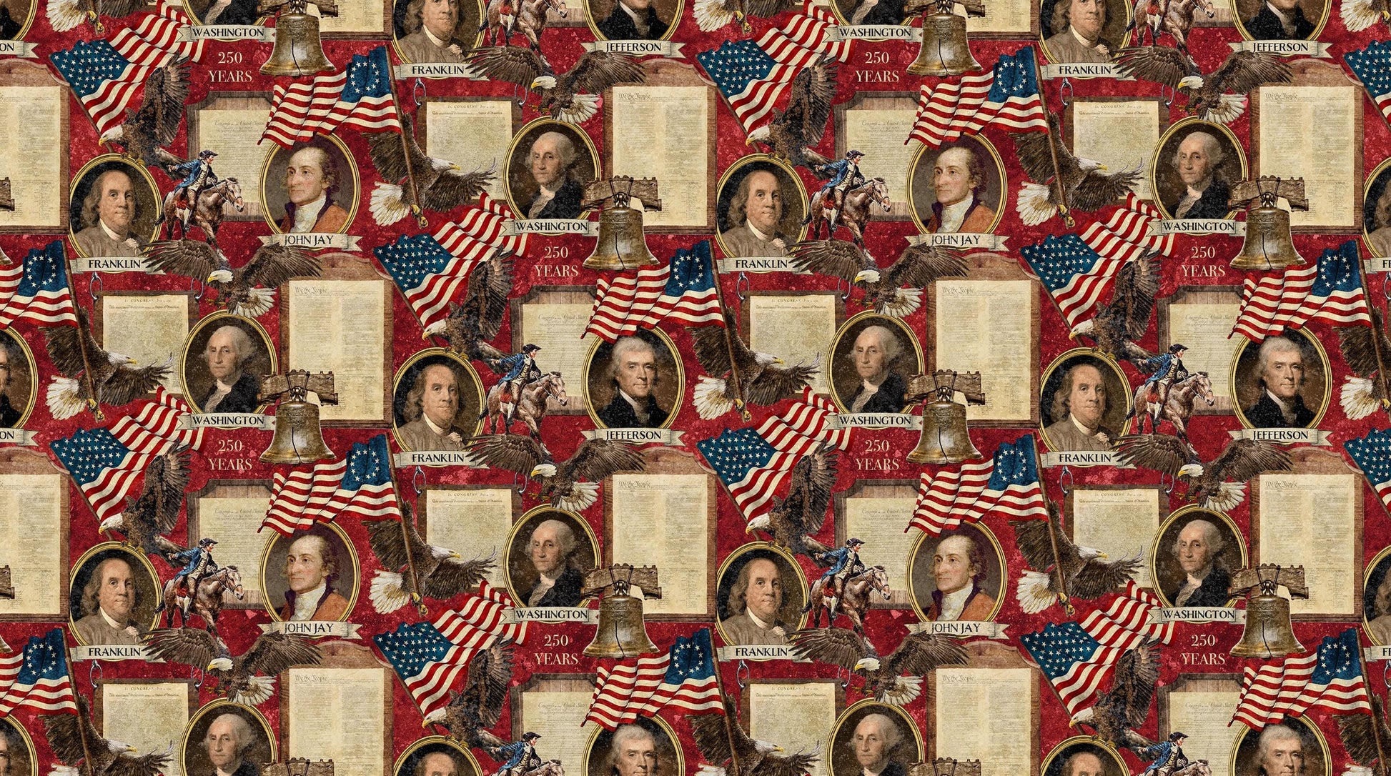America 250-Stonehenge - Red Multi #DP28368-24
