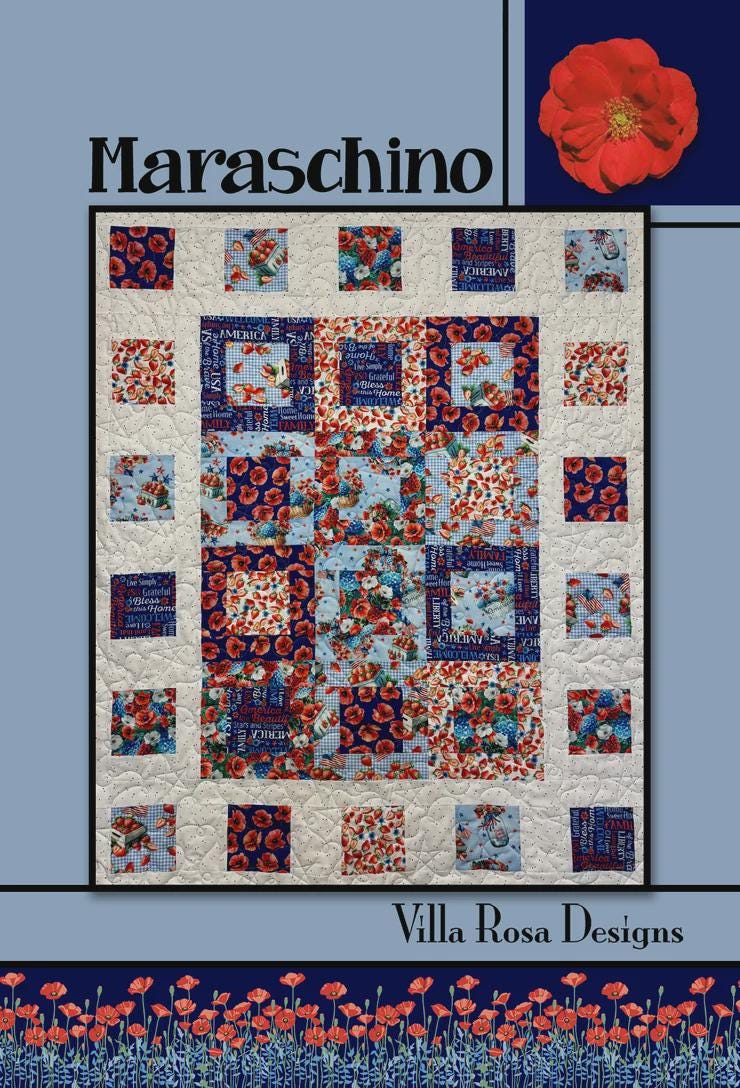 Villa Rosa Pattern Card-Maraschino