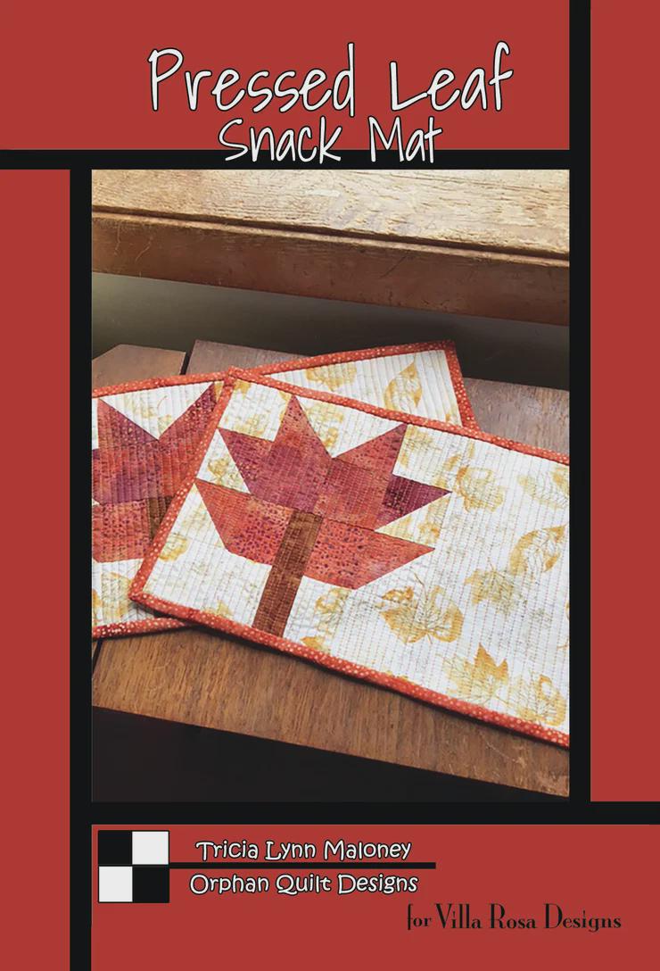 Villa Rosa Pattern Card-Pressed Leaf Snack Mat