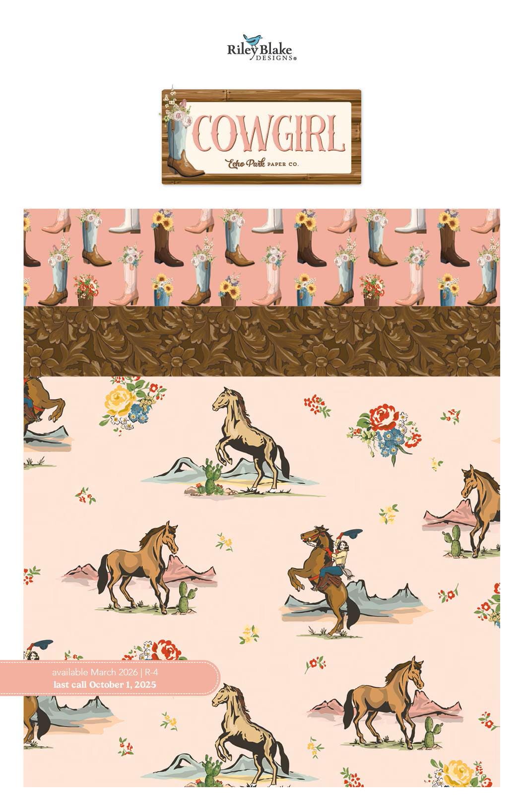 Cowgirl Floral-#C17481-Yellow