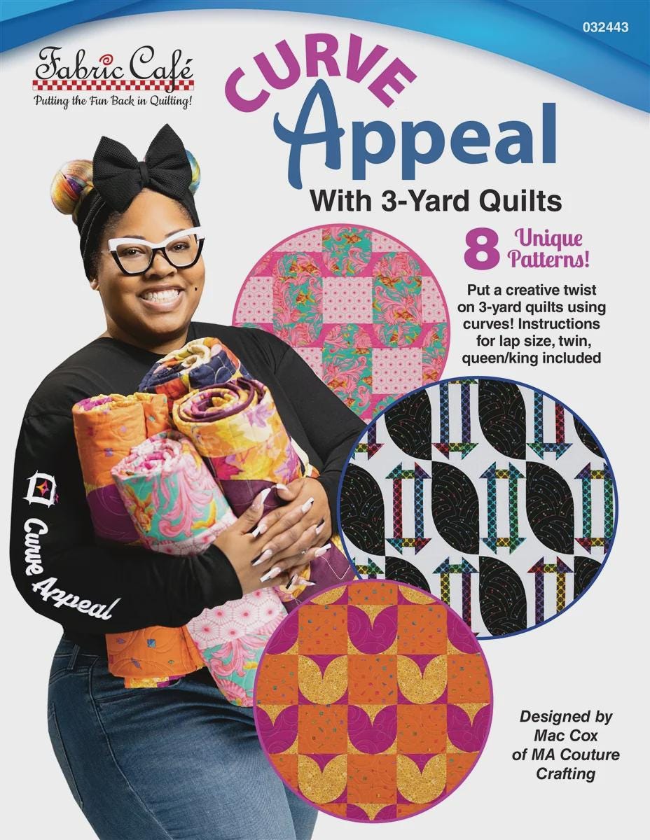 Fabric Cafe - Curve Appeal With 3-Yard Quilts Book #032443