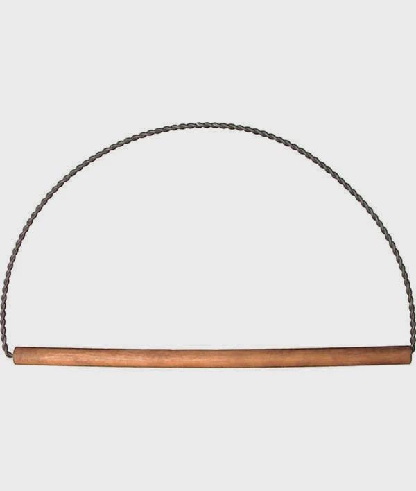 8" Twisted Metal/Wood Holder - 86357