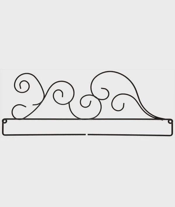 12"Classic Curl Screw Bottom Open Hanger - 29727