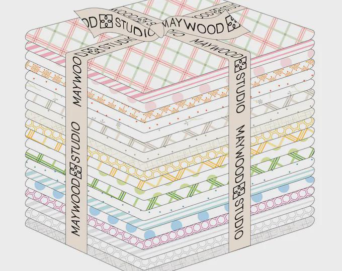 Kimberbell Basics lullaby by Maywood Studio Fat Quarter Bundle of 20 PCS. #FQ-MASKBB-lull