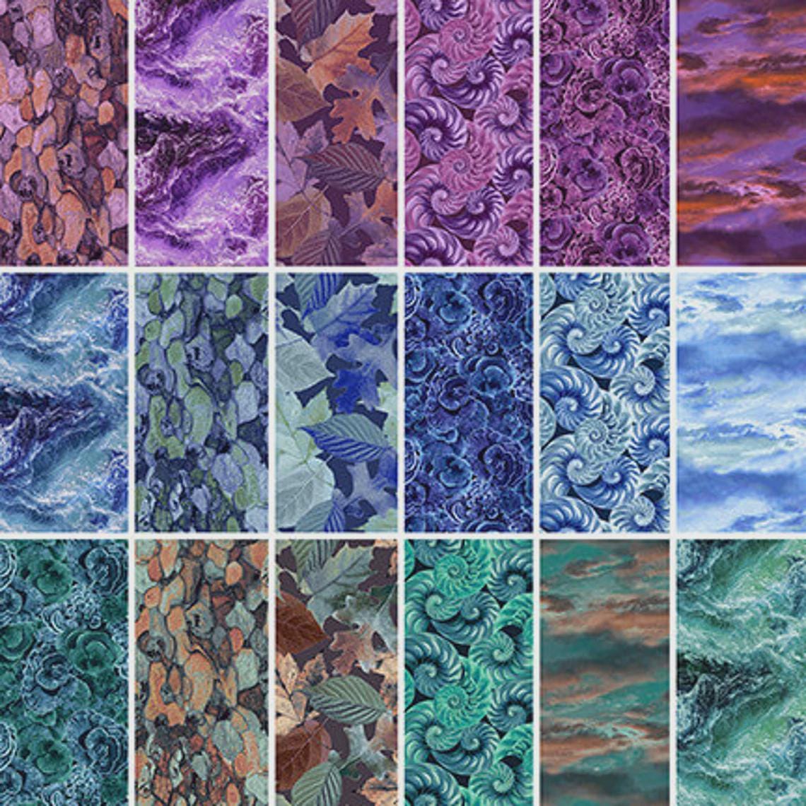 Blank Quilting Natural Beauties - Digital Print 18 Pc fq Bundle #45945261604