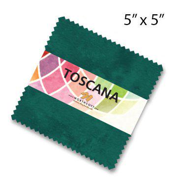 Toscana by Northcott Studio Rainforest Chip Pack - 42 piece 5" Charm Pack CTOSC42-77