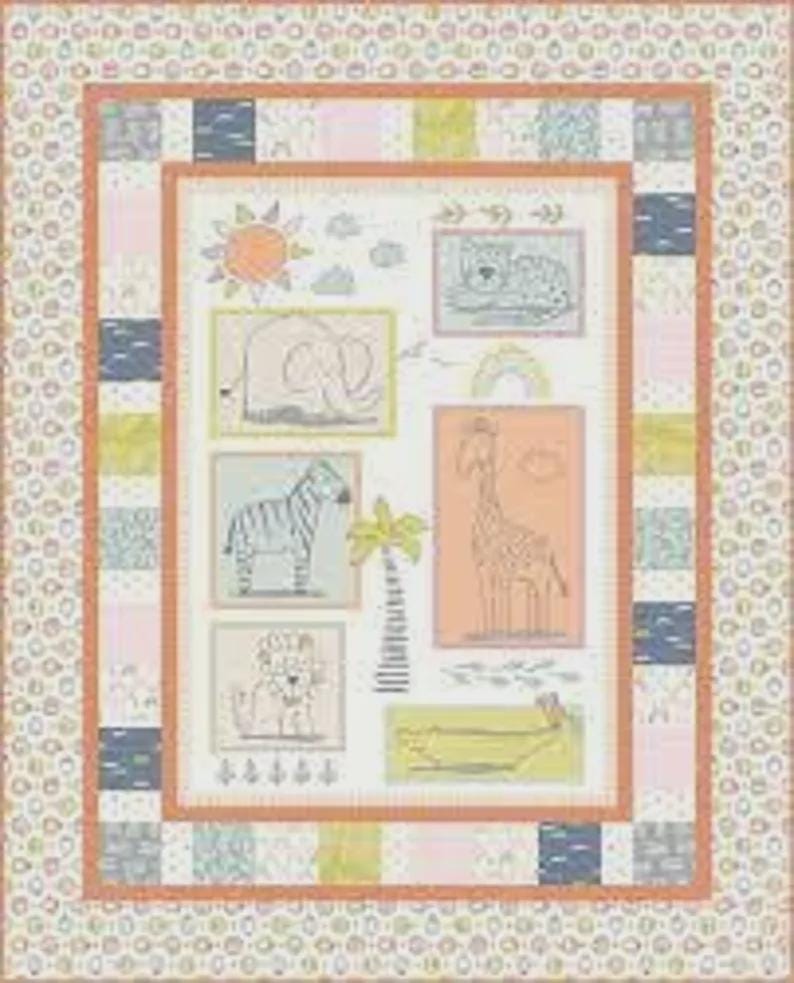 Safari Sunrise Pre-Cut Quilt Kit