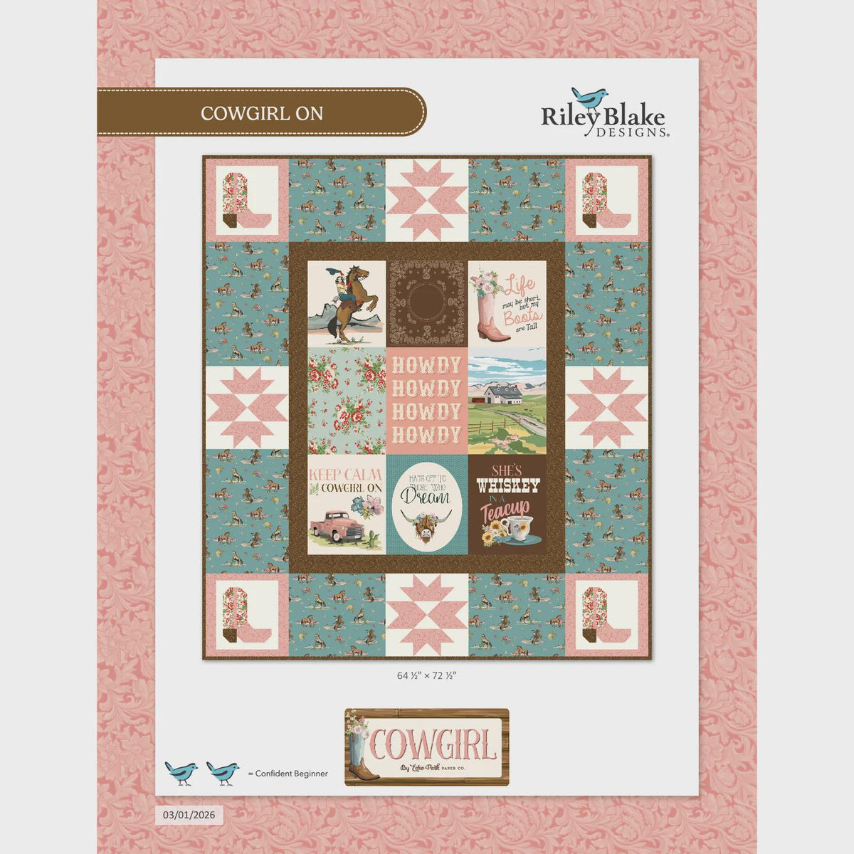 Cowgirl On Quilt Kit